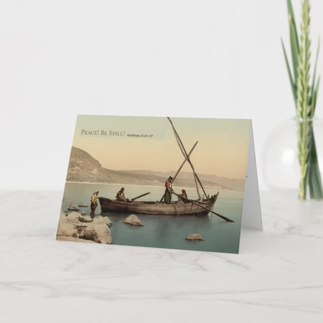 Vintage Holy Land Bible Christmas Card Kort (Framsida)