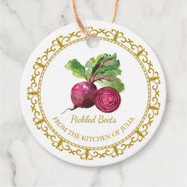 Vintage Homemade Beet Root Pickle-Märkre Gåvor Etiketter