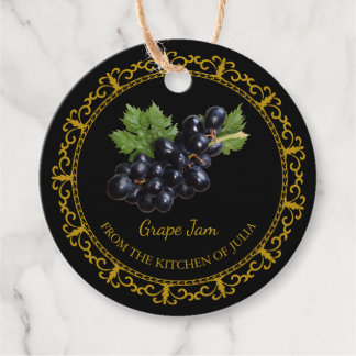 Vintage Homemade Grape Sylt hängMärkre l Black Gåvor Etiketter