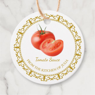 Vintage Homemade Tomato Sauce Märkre l White Gåvor Etiketter