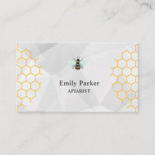 Vintage Honey Bee Farm Businesskort Visitkort