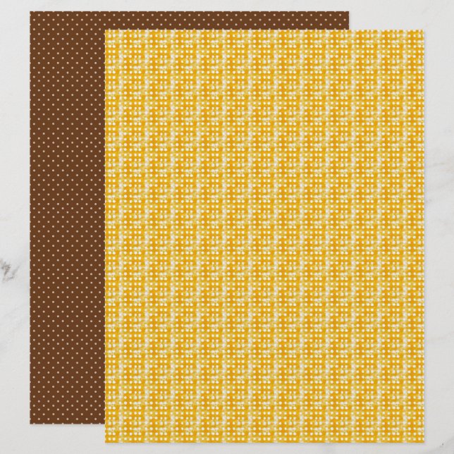 Vintage Honey Bee Prickig Journal Pappersark (Fram/baksida)