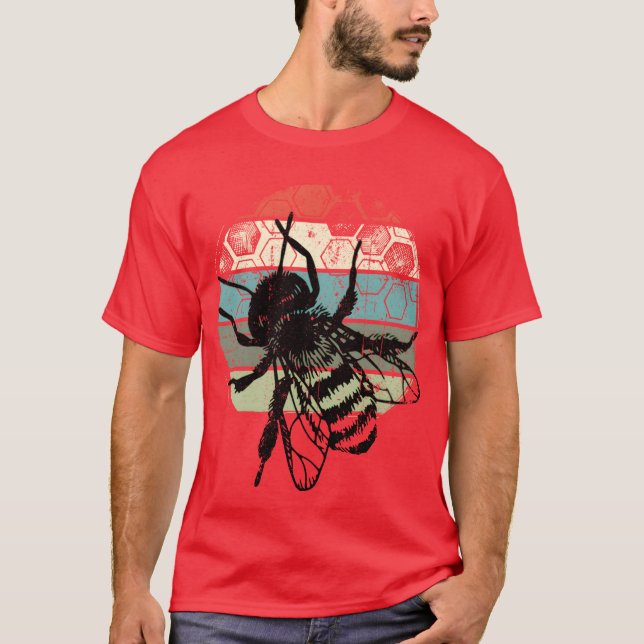 Vintage Honey Beekeeper Beekeeping boy T Shirt (Framsida)
