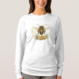 Vintage Honeybee T-shirt för kvinnor