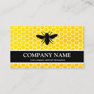 Vintage Honeycomb Bee BeeKeeper Honungsapairist Bu Visitkort