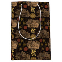 Vintage Honeycomb Bee Black