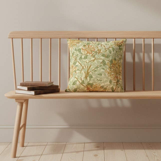 Vintage Honeysuckle Flowers Kudde (Skapare uppladdad)