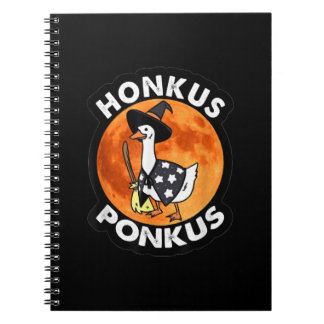 Vintage Honkus Ponkus Halloween Cute Witches Anka Anteckningsbok