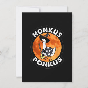 Vintage Honkus Ponkus Halloween söta häxor Anka Inbjudningar