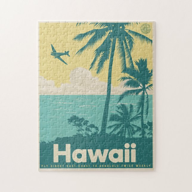 Vintage Honolulu Aviation Puzzle Pussel (Vertikal)
