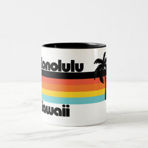 Vintage Honolulu Hawaii Två-Tonad Mugg