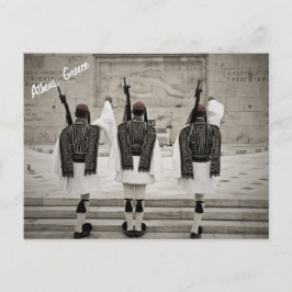 Vintage Honor Guard Aten Greklands vykort