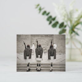 Vintage Honor Guard of Aten Greece Postcard Vykort