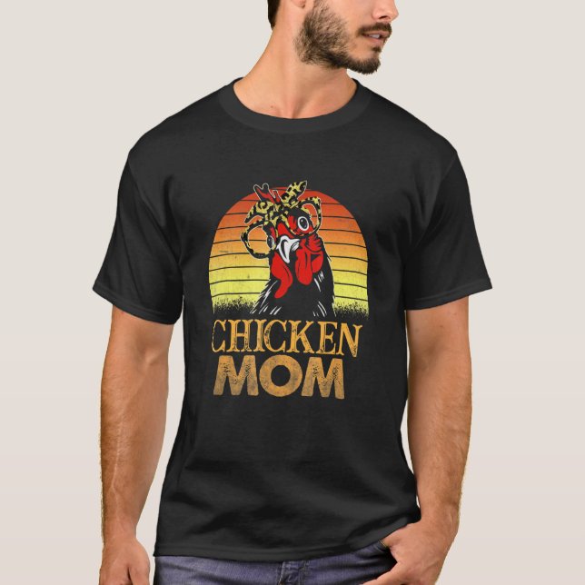 Vintage hönsmamma t shirt (Framsida)