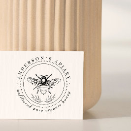 Vintage Honungsbifamiljens Elegant Apiary Stämpel