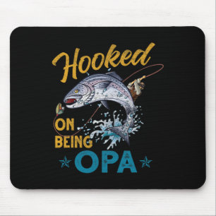 Vintage Hooked On Being Opa Rolig Fiskeföretag Fäd Musmatta
