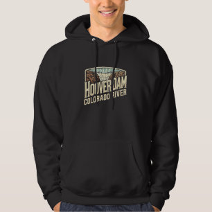 Vintage Hoover Dam Colorado River Nevada Arizona T Hoodie