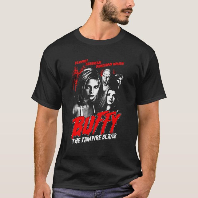 Vintage Horror Poster T Shirt (Framsida)