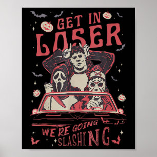 Vintage Horror Spooky Movie Älskare Retro Hallowee Poster