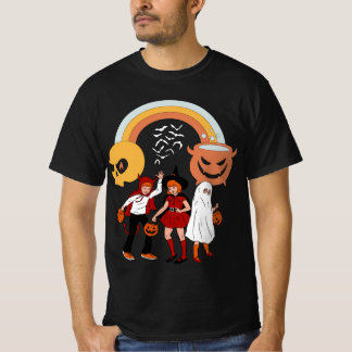 Vintage Horror Tecknad Bus eller godis T Shirt