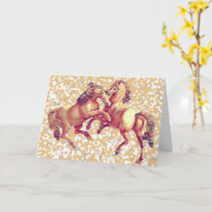 Vintage Horse Art Card Kort