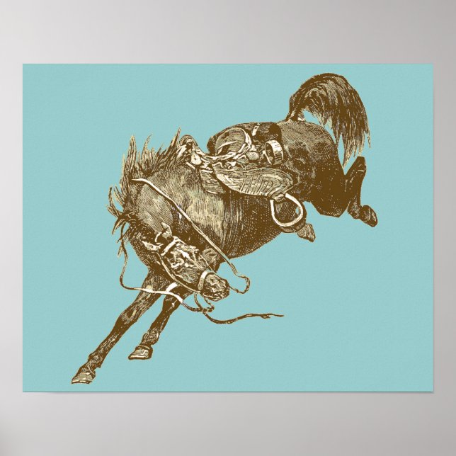 Vintage Horse Art Poster (Framsidan)