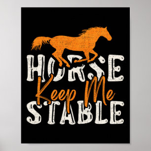 Vintage Horse Behålla Me Stable Poster