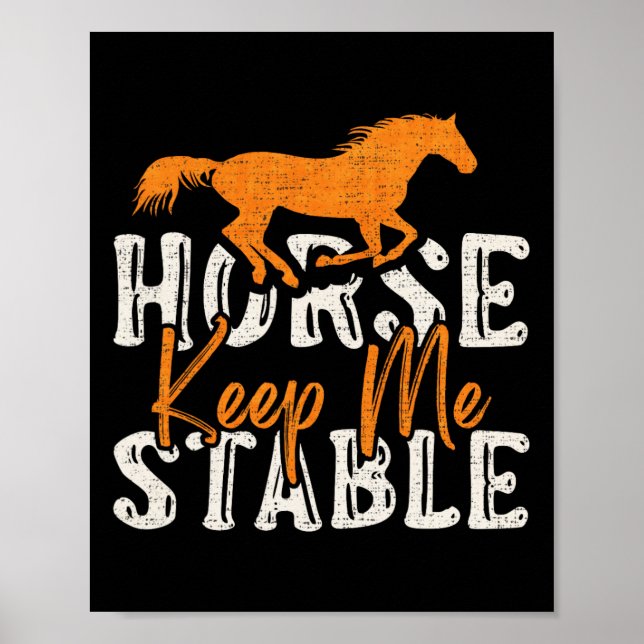 Vintage Horse Behålla Me Stable Poster (Framsidan)