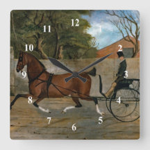 Vintage Horse Carriage Painting