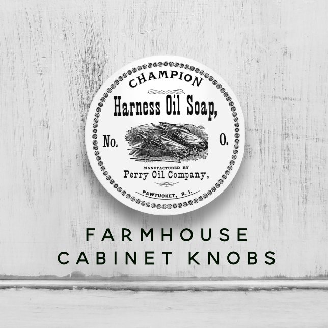 Vintage Horse Farm 🐎 House Soap White Knopp (Vintage Horse Farm House Soap White Ceramic Knob)