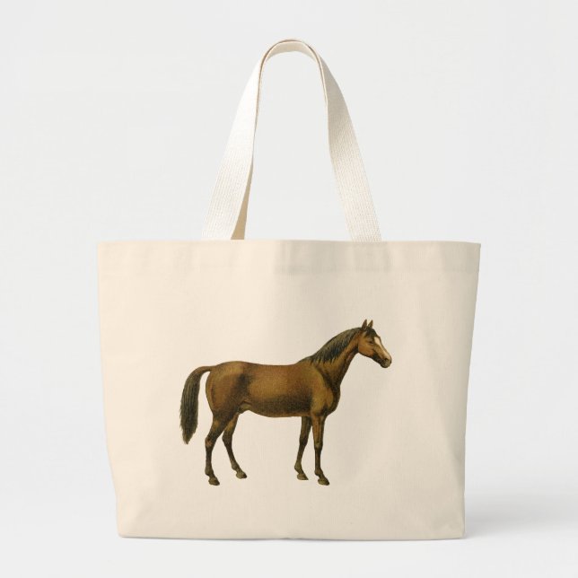 Vintage Horse Jumbo Tygkasse (Framsidan)