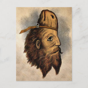Vintage Horse Man Vykort