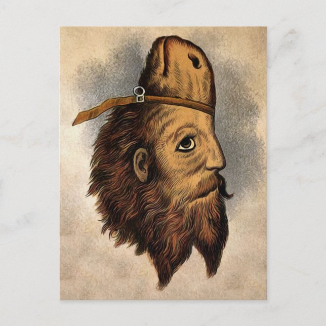 Vintage Horse Man Vykort (Framsida)