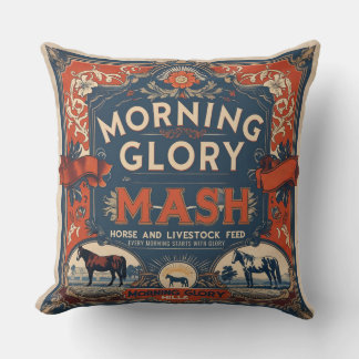 Vintage Horse Matar Sack Morgon Glory Mash Farm Kudde