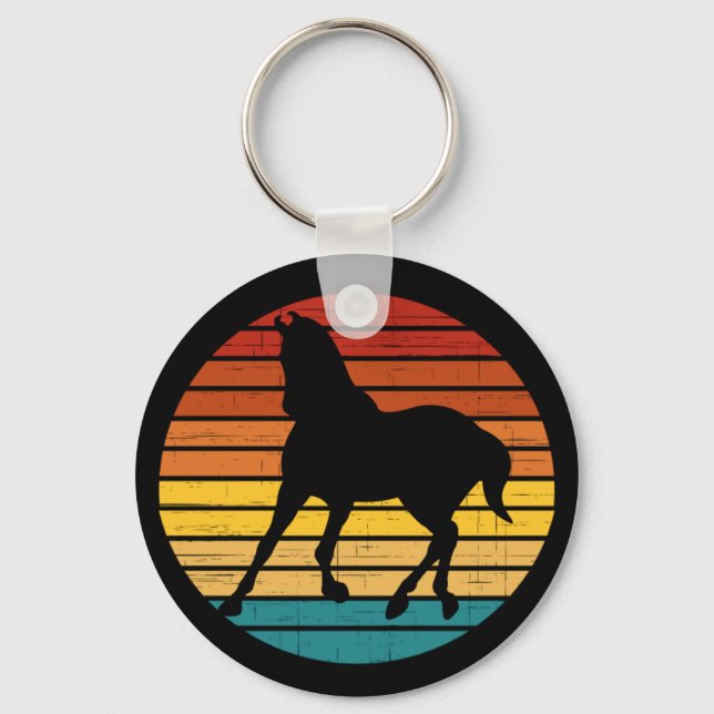Vintage Horse Nyckelring (Framsida)