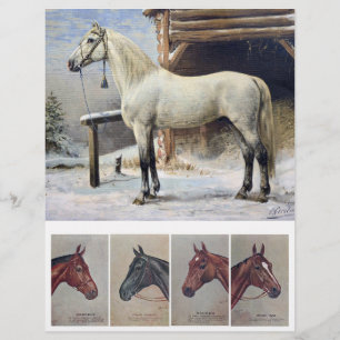 Vintage Horse Paintings från Victorian-era