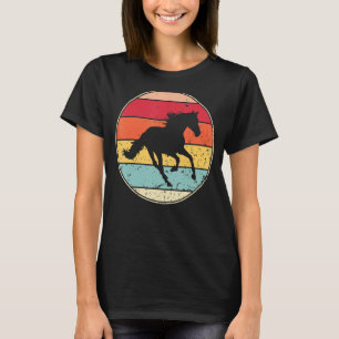 Vintage Horse Retro Horse Silhouette Cute Horse Fa T Shirt