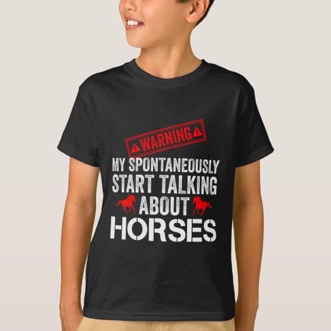 Vintage Horse Tävla T Shirt (Framsida)