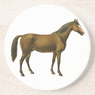 Vintage Horse Underlägg Sandsten