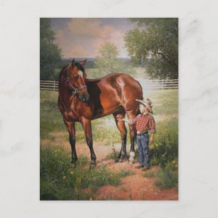 Vintage Horse Vykort