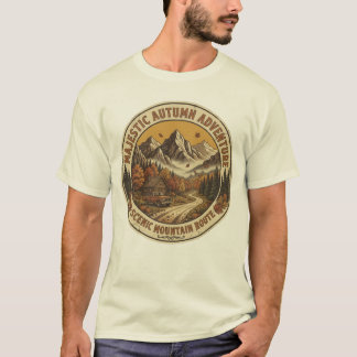 Vintage Höst Bergsklubb Retro Höst Utomhus Annons T Shirt