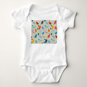 Vintage Höst löv Illustration Mönster T Shirt