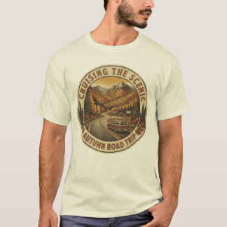 Vintage Höst Road Trip Retro Höst Resa Scenisk T Shirt