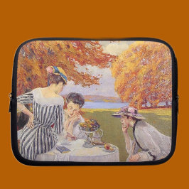Vintage Höst Trädgårdste-partaj Elegant Edwardians Laptop Fodral
