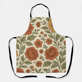 Vintage höstblommig mönster – Rustik botanik