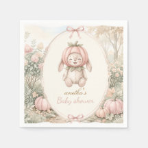 Vintage höstpumpa baby shower pappersservett