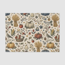 Vintage höstskörd tackgivelse