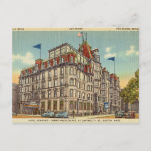 Vintage Hotel, Boston, Massachusetts Vykort