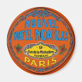 Vintage Hotel Paris Frankrike Magnet