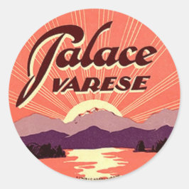 Vintage Hotel & Travel Sticker Runt Klistermärke
